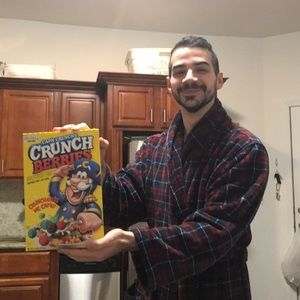 Half empty box of Cap’n Crunch